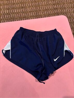 Nike Navy Dri-Fit Running Shorts.